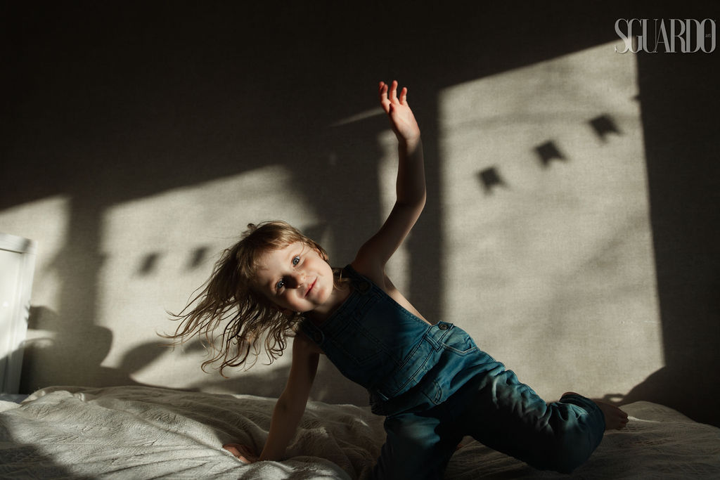 Dancing with the sun.