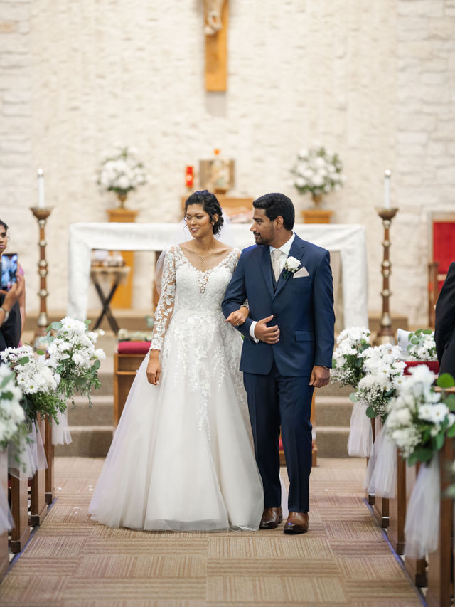 Shehani + Jevon Wedding — UnityREEL photography at St. Elizabeth of Hungary Catholic Church