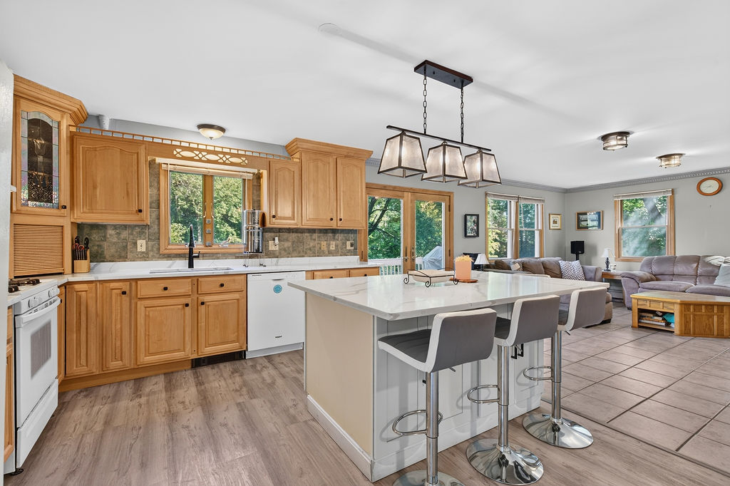 Real estate living room photo, Dedham MA