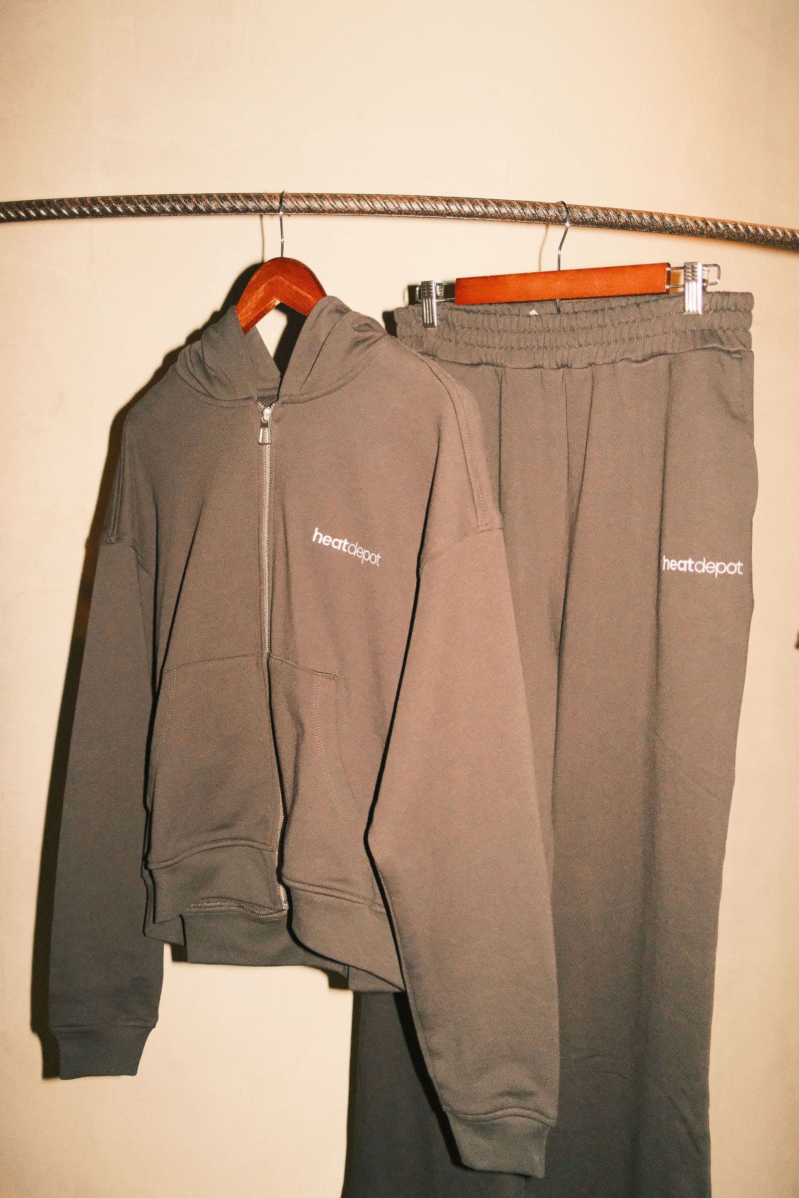 Café Heat Depot apparel set displayed inside the store