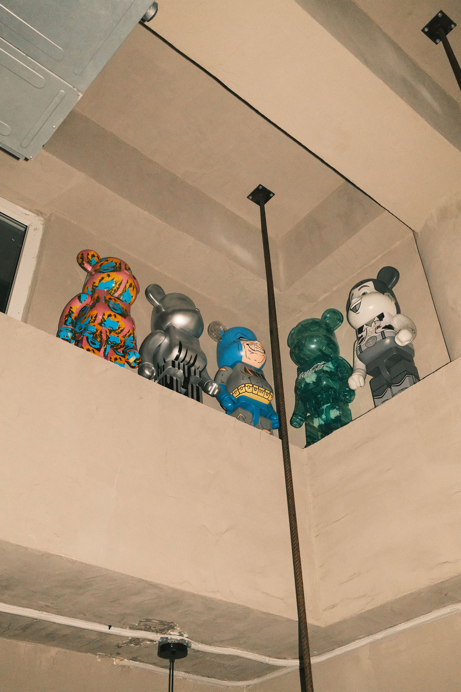 Collectible figures displayed inside the Heat Depot store