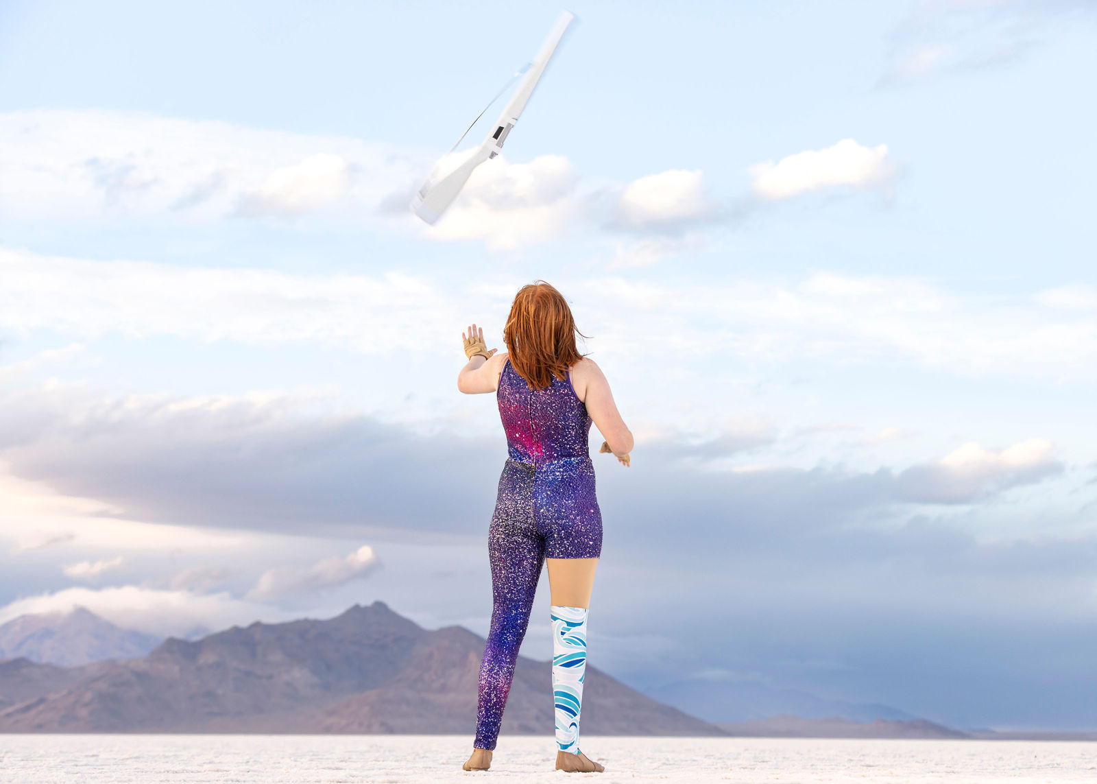 Bonneville Salt Flats senior photos in Utah featuring Brielle with true-to-color editing