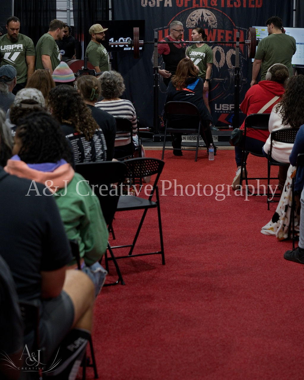 View across the audience during the Halloween Havoc meet