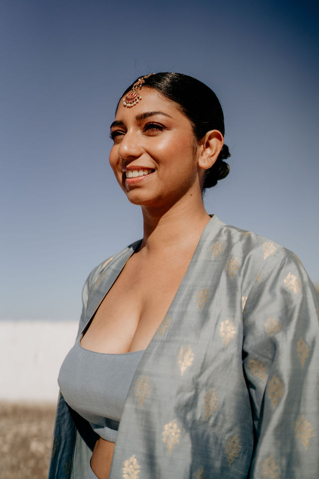 Bridal party at South Asian wedding in Puglia