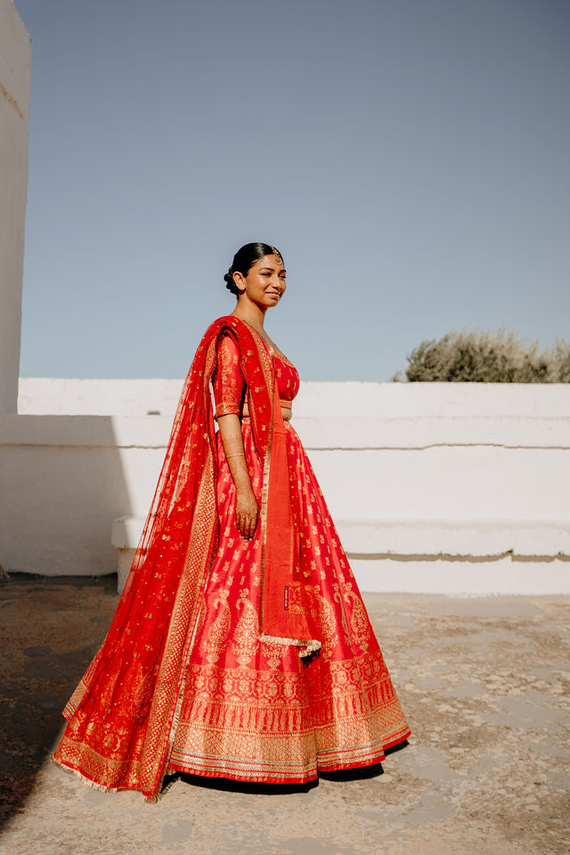 Intimate wedding moment at Puglia stone venue