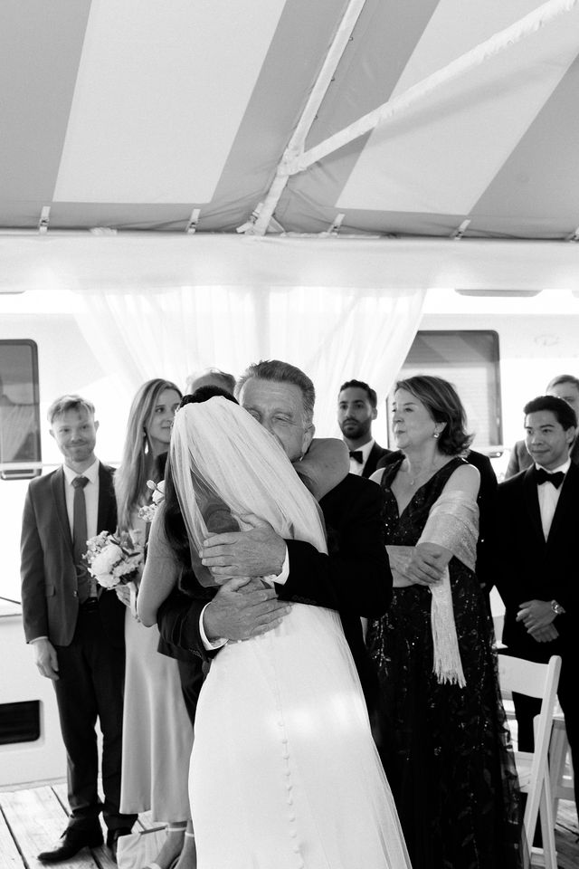 Drew and Julie’s waterfront wedding ceremony — Regatta Place, Newport, Rhode Island