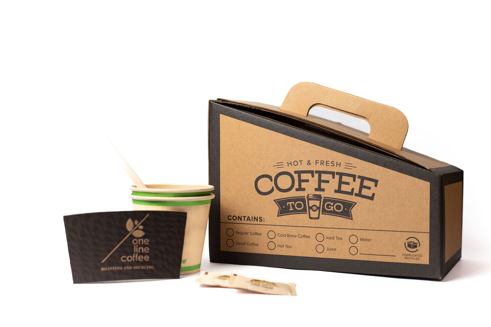 One Line Coffee menu photography by Luke Leffel