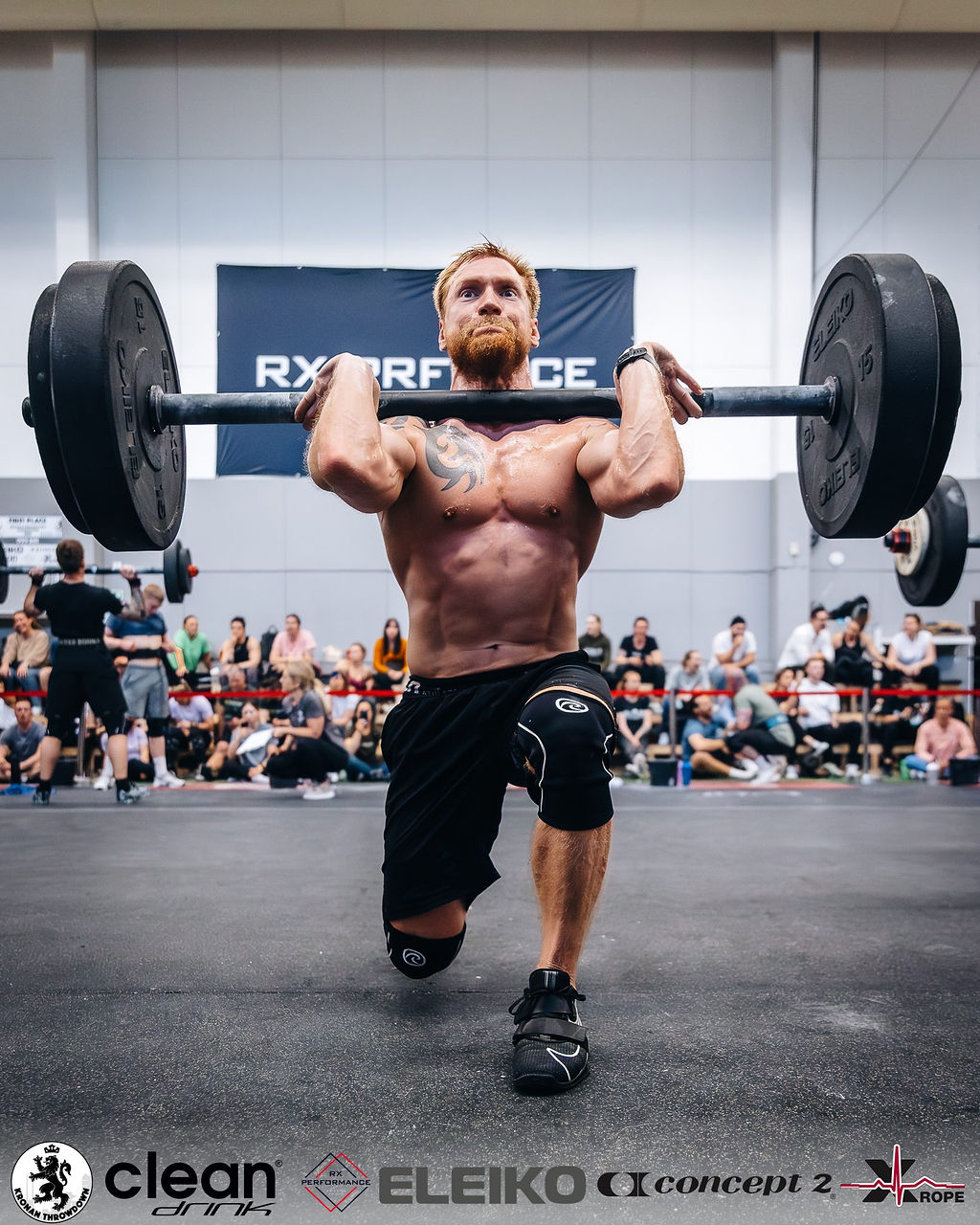Atlet med skivstång på Kronan Throwdown Same Gender 2023