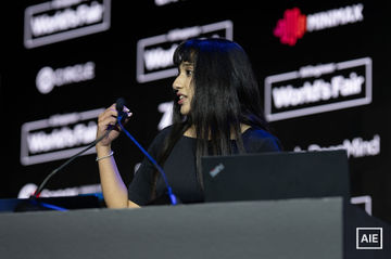 Erina Karati at AI Engineer World’s Fair 2026, Keynote, 3_July 1; automated face match