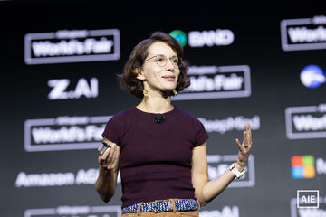 Stefania Druga — World’s Fair 2026 keynote photo