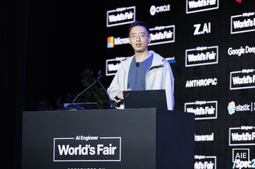 Zhengyao Jiang — World’s Fair 2026 keynote photo