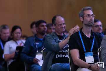 Udi Menkes at AI Engineer World’s Fair 2026, Keynote, 4_July 2; automated face match