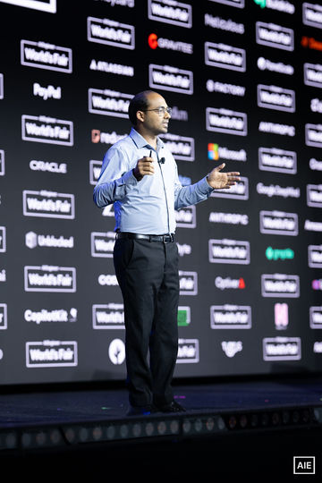 Lakshya Agrawal at AI Engineer World’s Fair 2026, Keynote, 3_July 1; automated face match
