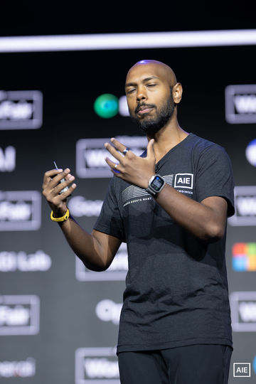 Tejas Kumar — World’s Fair 2026 keynote photo