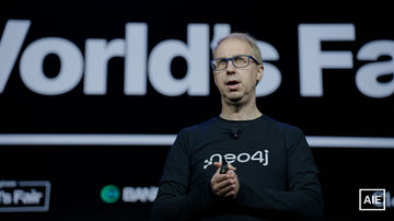 Emil Eifrem — World’s Fair 2026 keynote photo