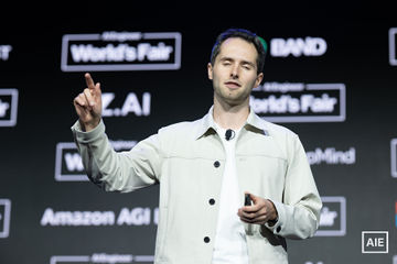 Micah Hill-Smith — World’s Fair 2026 keynote photo
