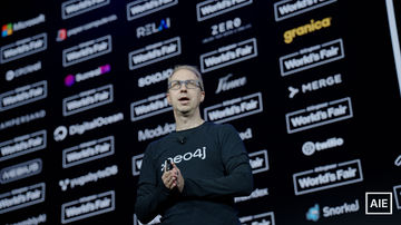 Emil Eifrem — World’s Fair 2026 keynote photo