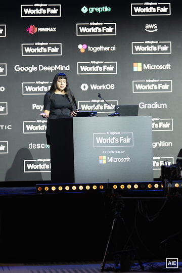 Erina Karati at AI Engineer World’s Fair 2026, Keynote, 3_July 1; automated face match