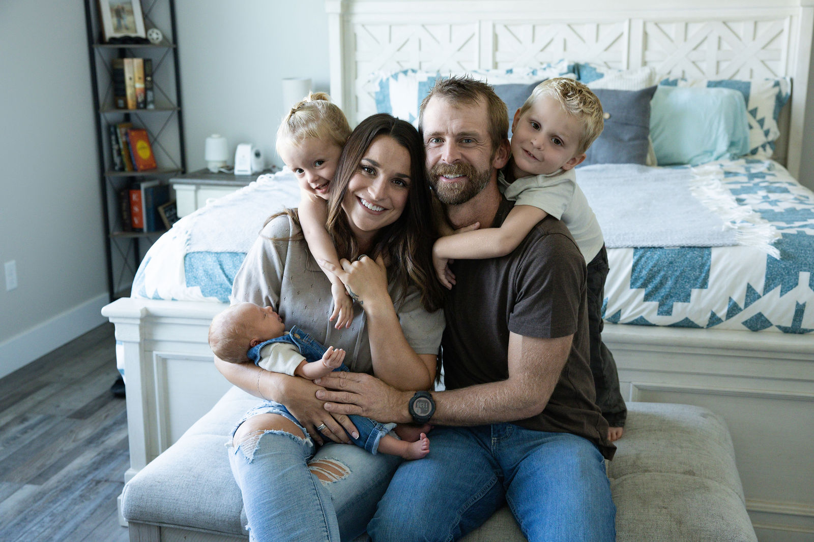 Natural in-home newborn photography in Northern Utah