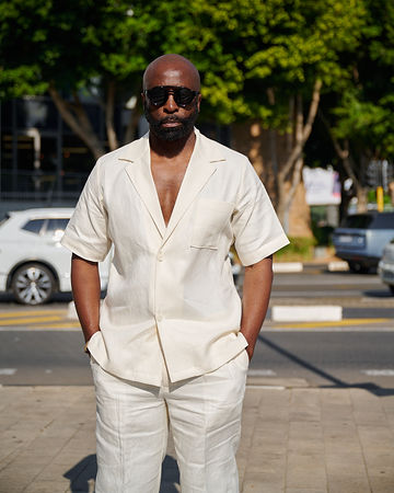 The Ivory Gentleman worn by DJ Sbu
