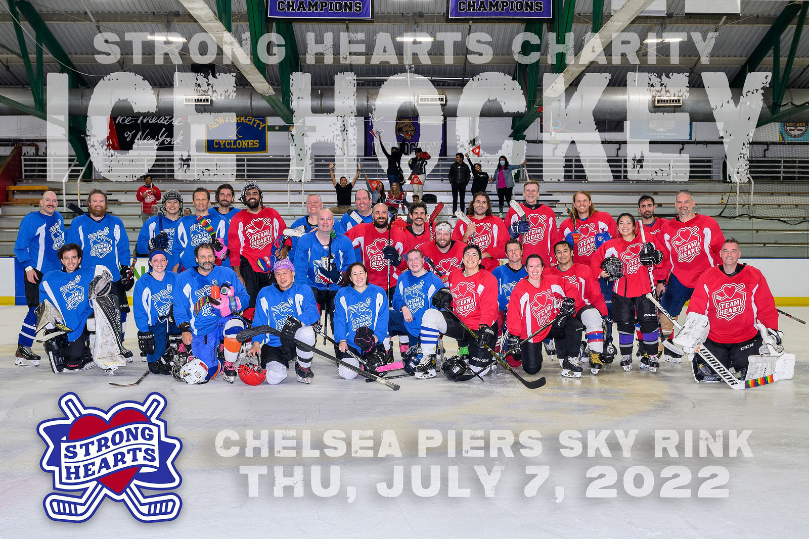 Strong Hearts Charity Ice Hockey Chelsea Piers by Gameday Photos NYC
