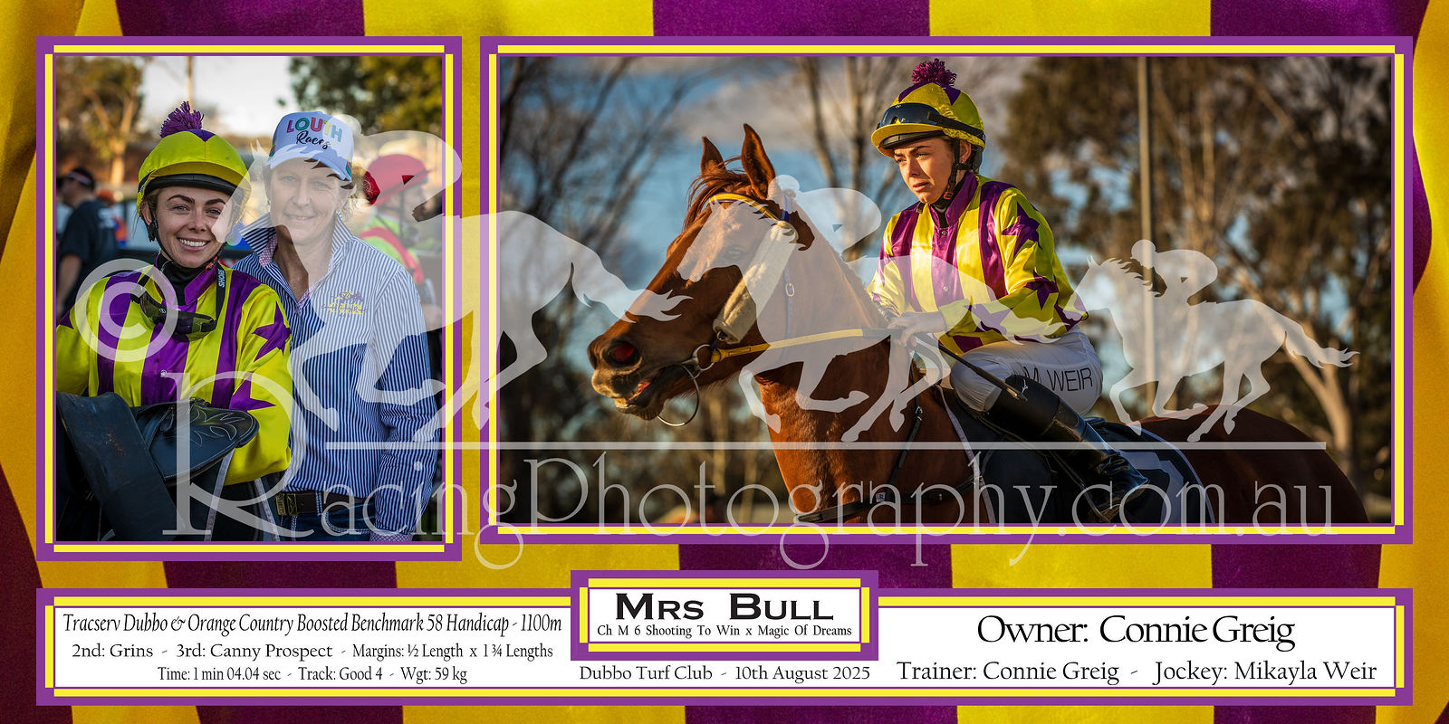 Connie Daily Racing Race 7 - Mrs Bull, Mikayla Weir / Connie Greig by RacingPhotography