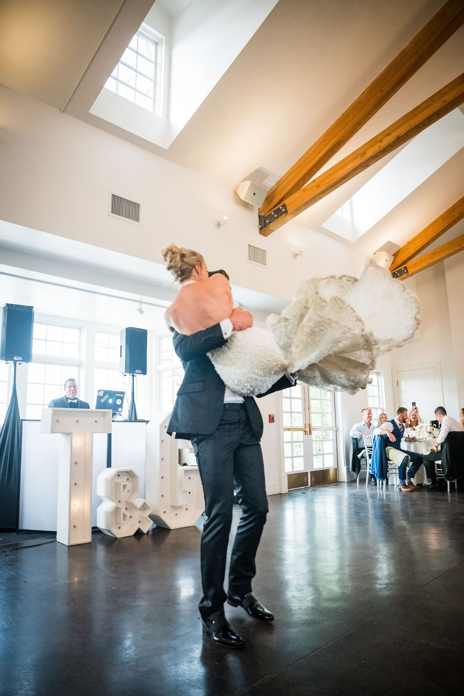 First dance dip at The Manor House in Littleton Colorado