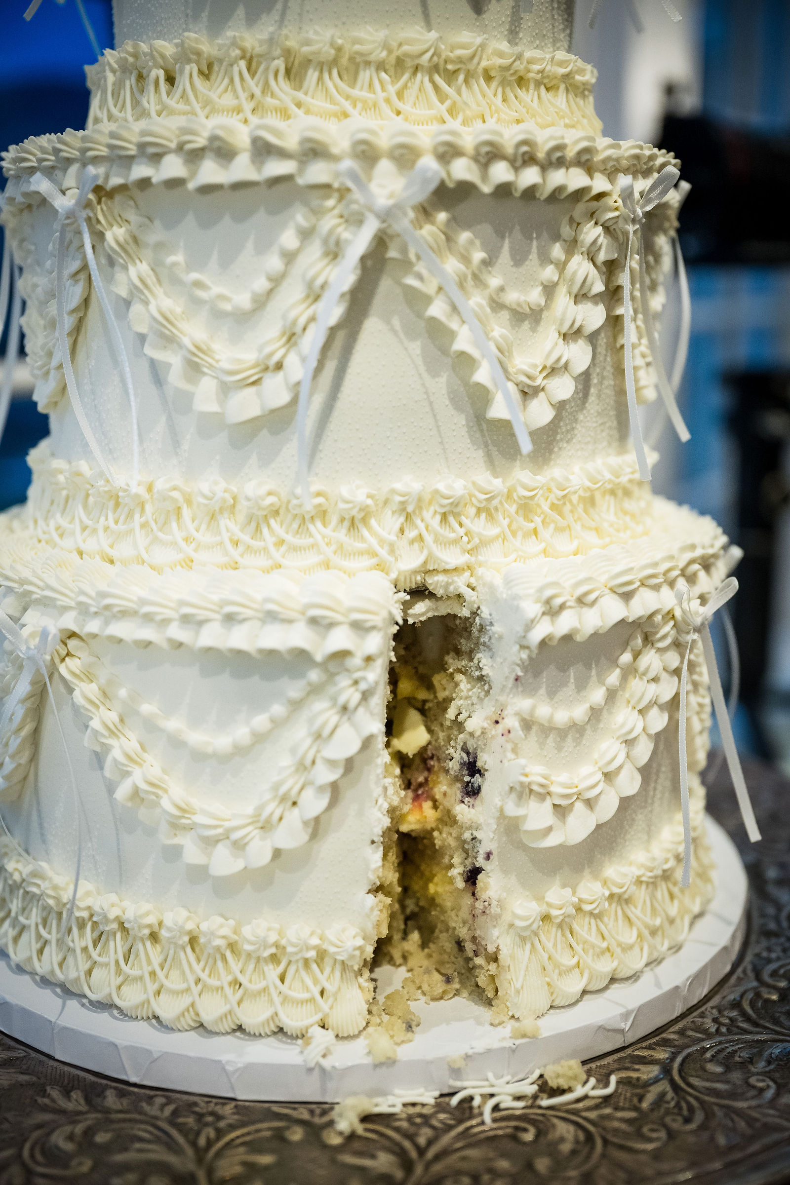 Wedding cake at a Manor House wedding