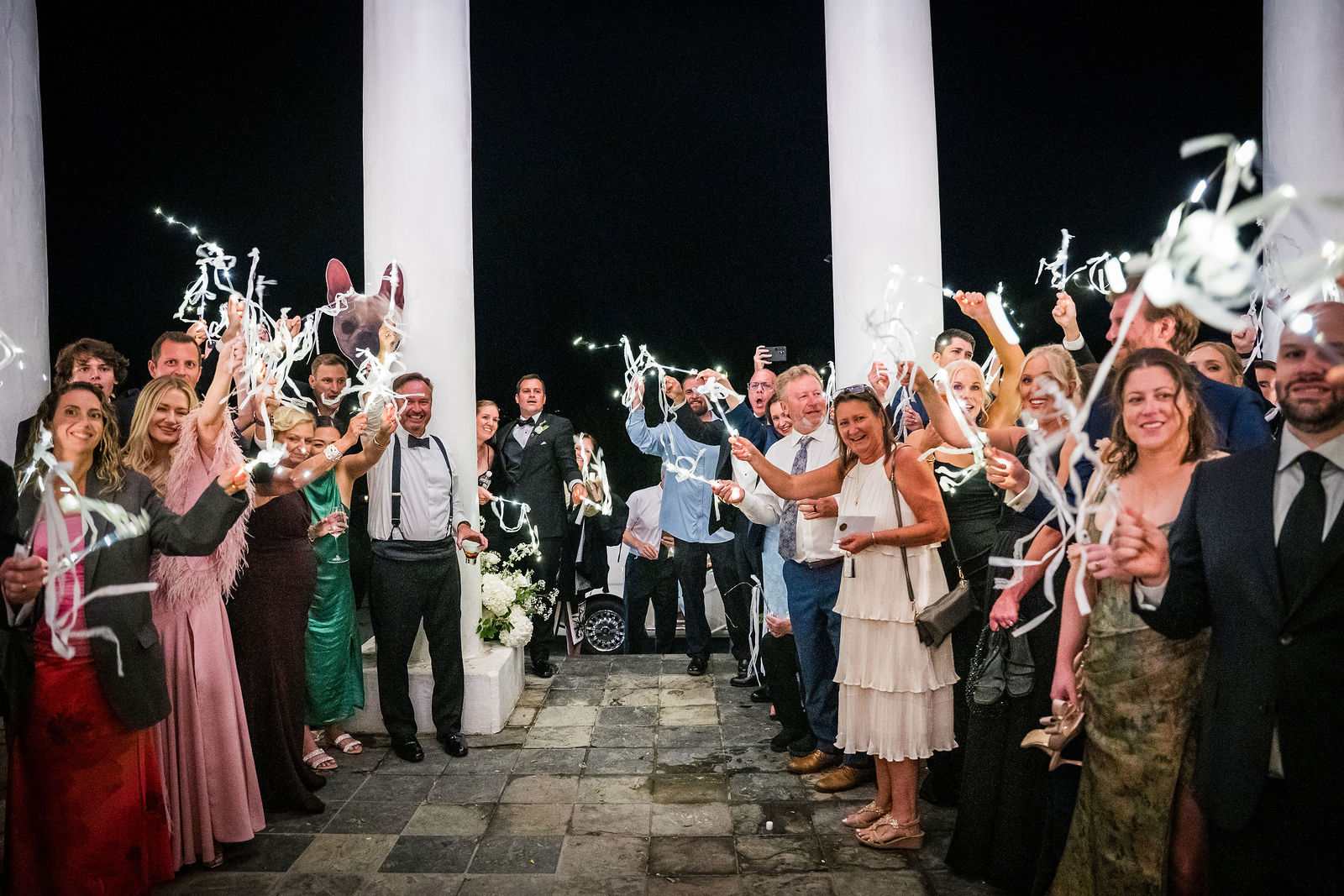 Wedding exit at The Manor House in Littleton, Colorado