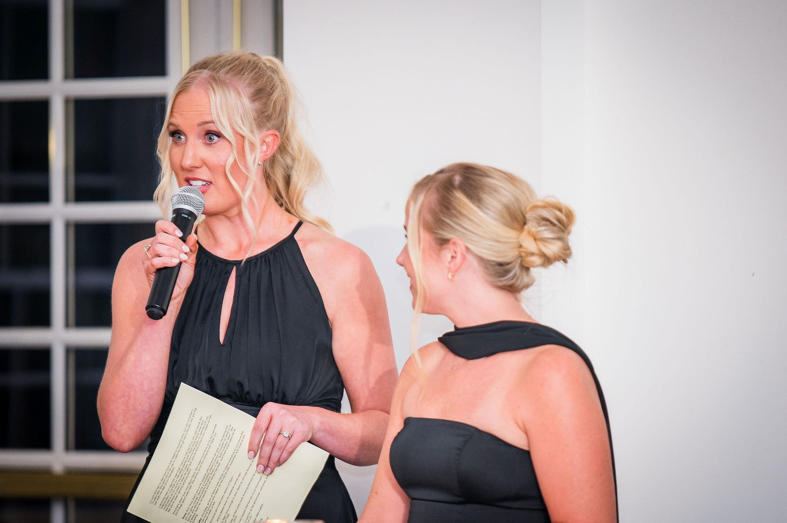Emotional toast at a Manor House wedding