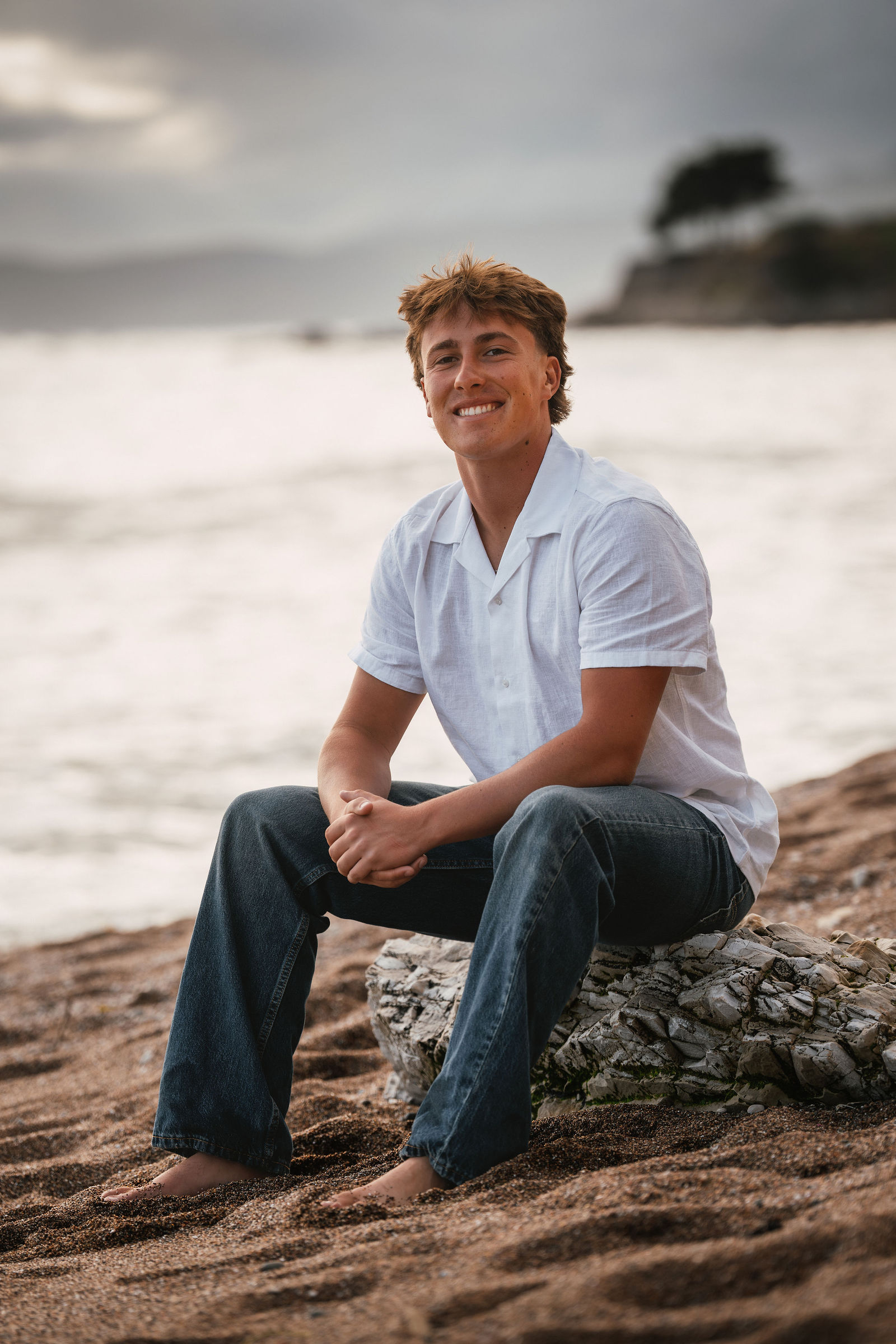 Senior portrait — authentic moment, Central Coast California