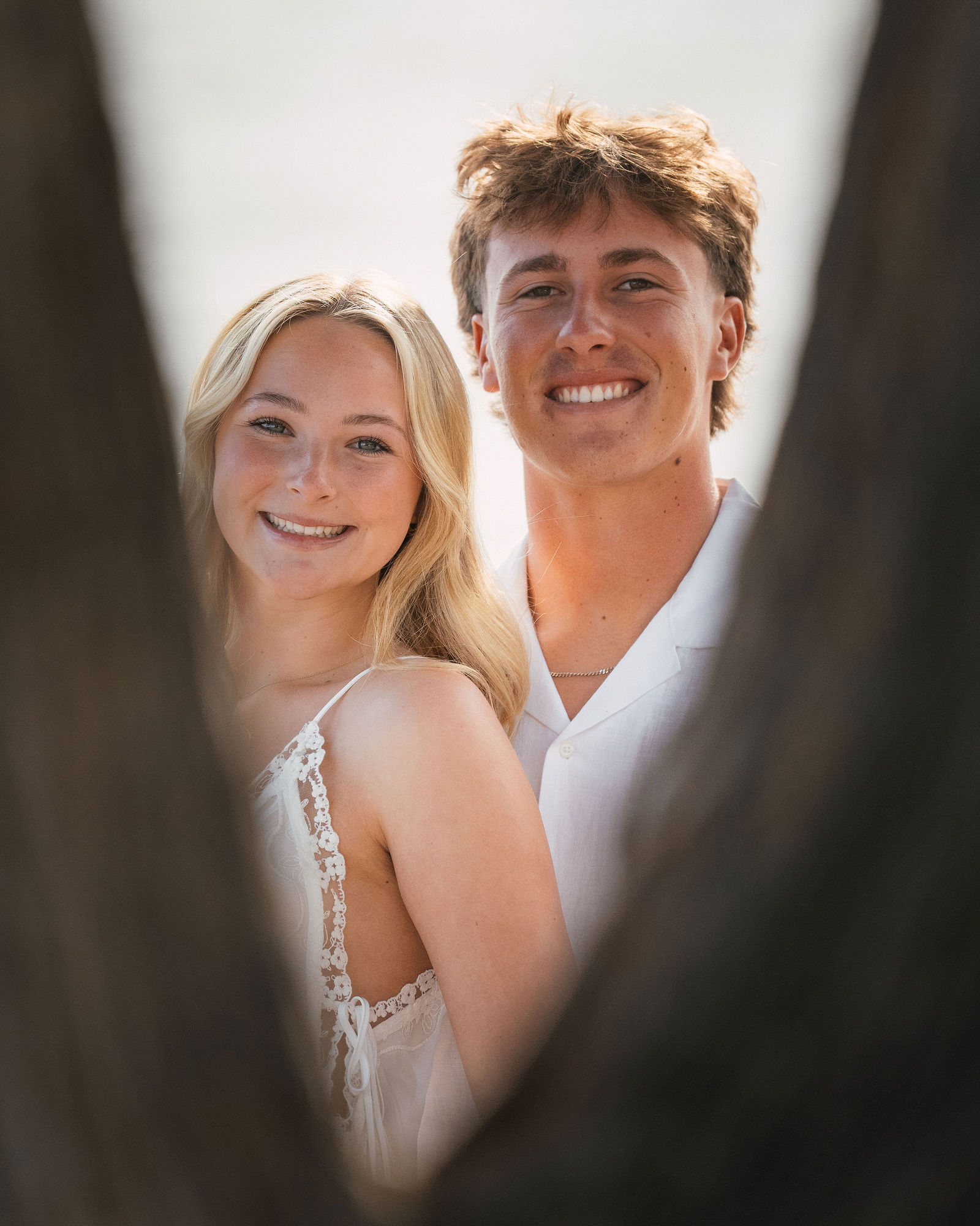 Couple close-up, romantic bokeh, warm light