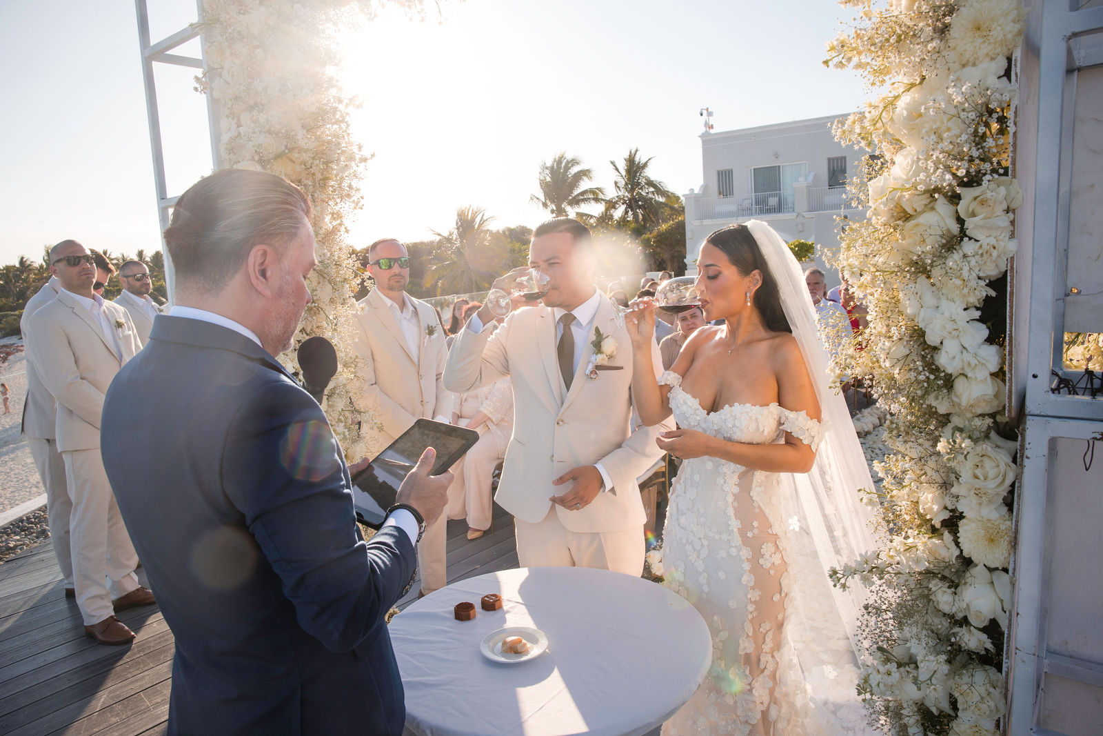 Wedding at Dreams Tulum Resort & Spa photographed by Arch Wedding Studio