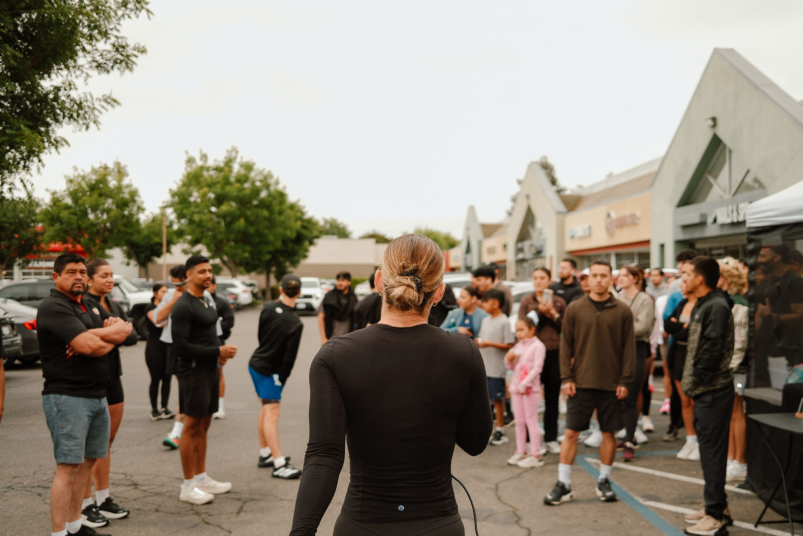 Nexus Gym 5K race day — runners at the start line in Turlock, CA
