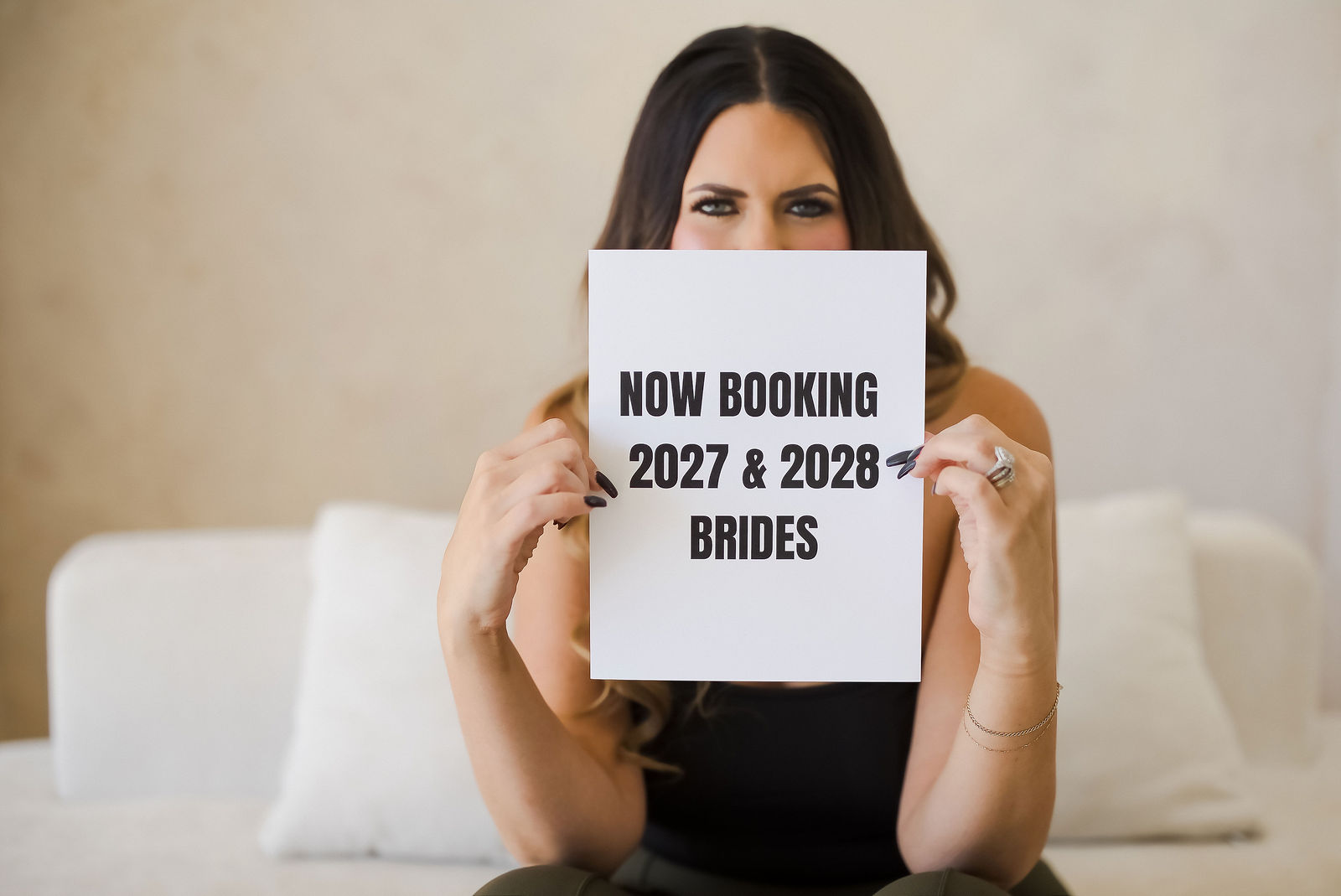 Contour Bridal Now Booking 2027 and 2028 Brides marketing image created during a two hour brand session in Santa Rosa