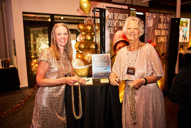 Guests in sequins at the gala