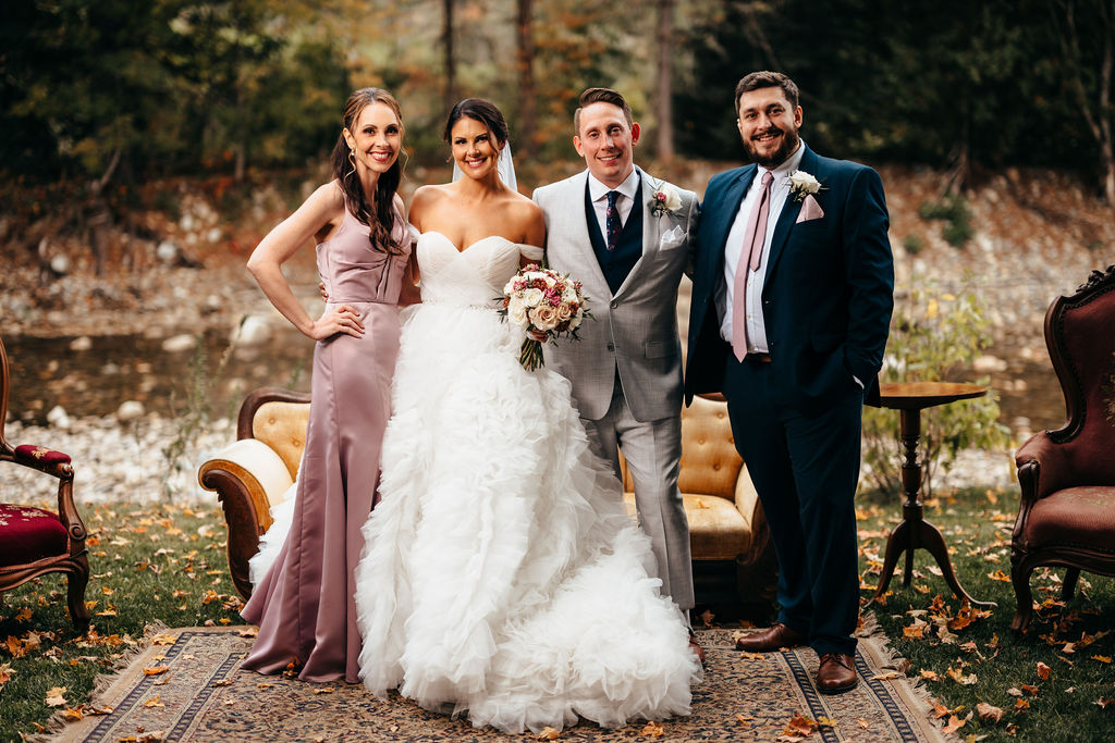 Heather and Brendan with their wedding party