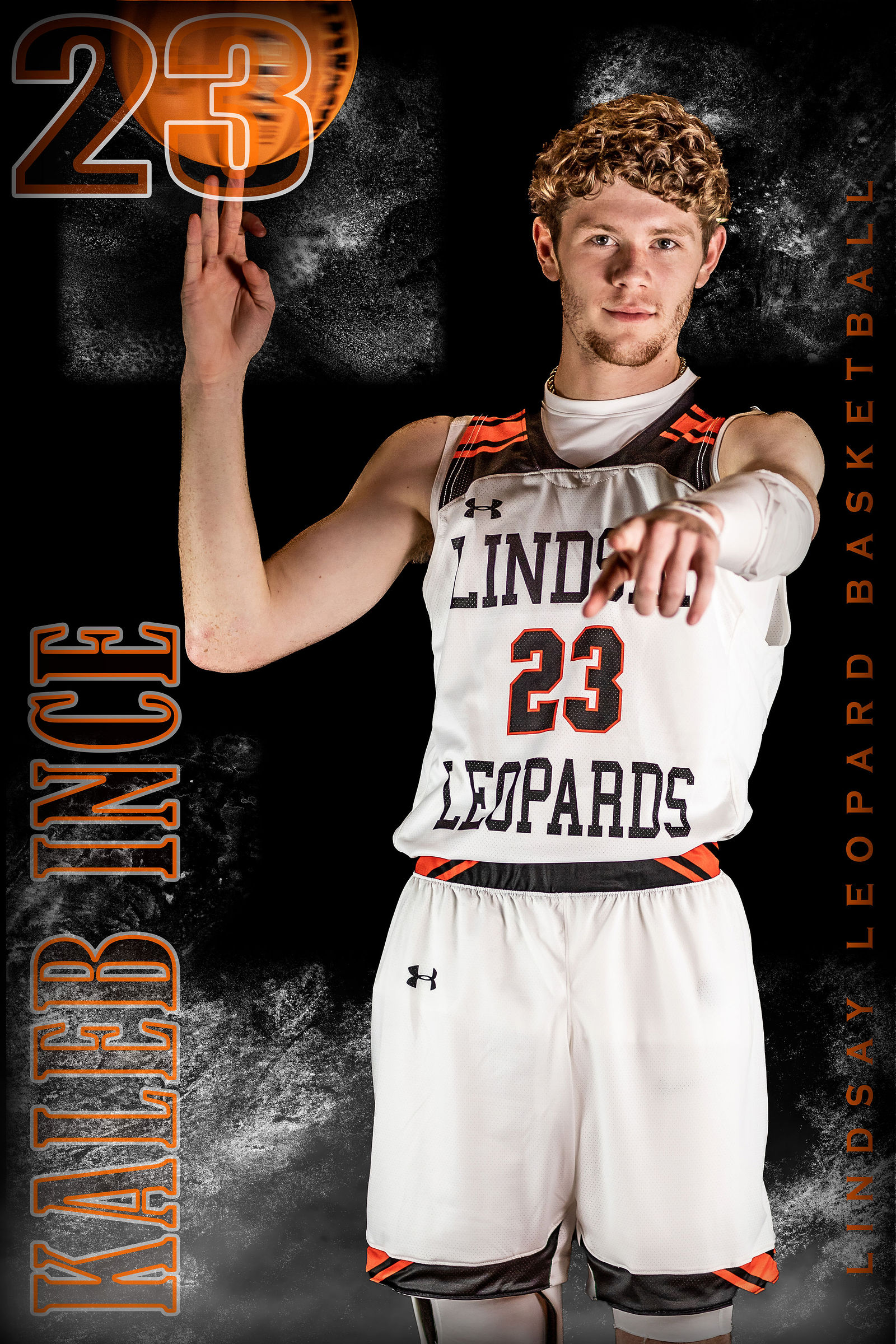 senior basketball banners by Photography Blessings By Laci