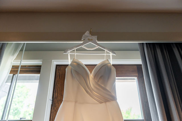 Bride and groom portrait