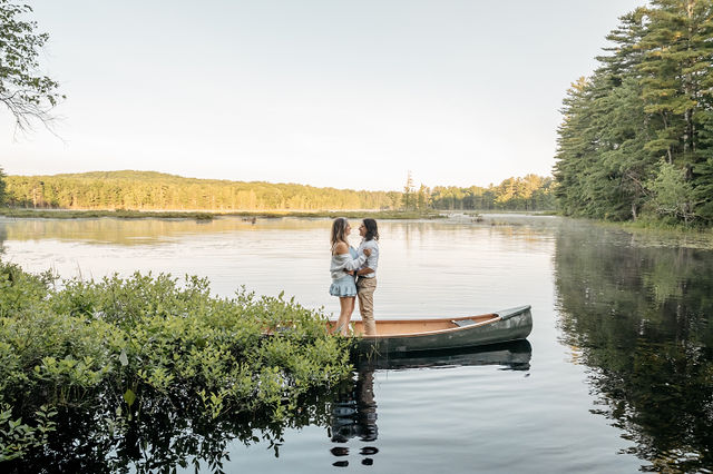 Bride and groom share a romantic moment at their wedding