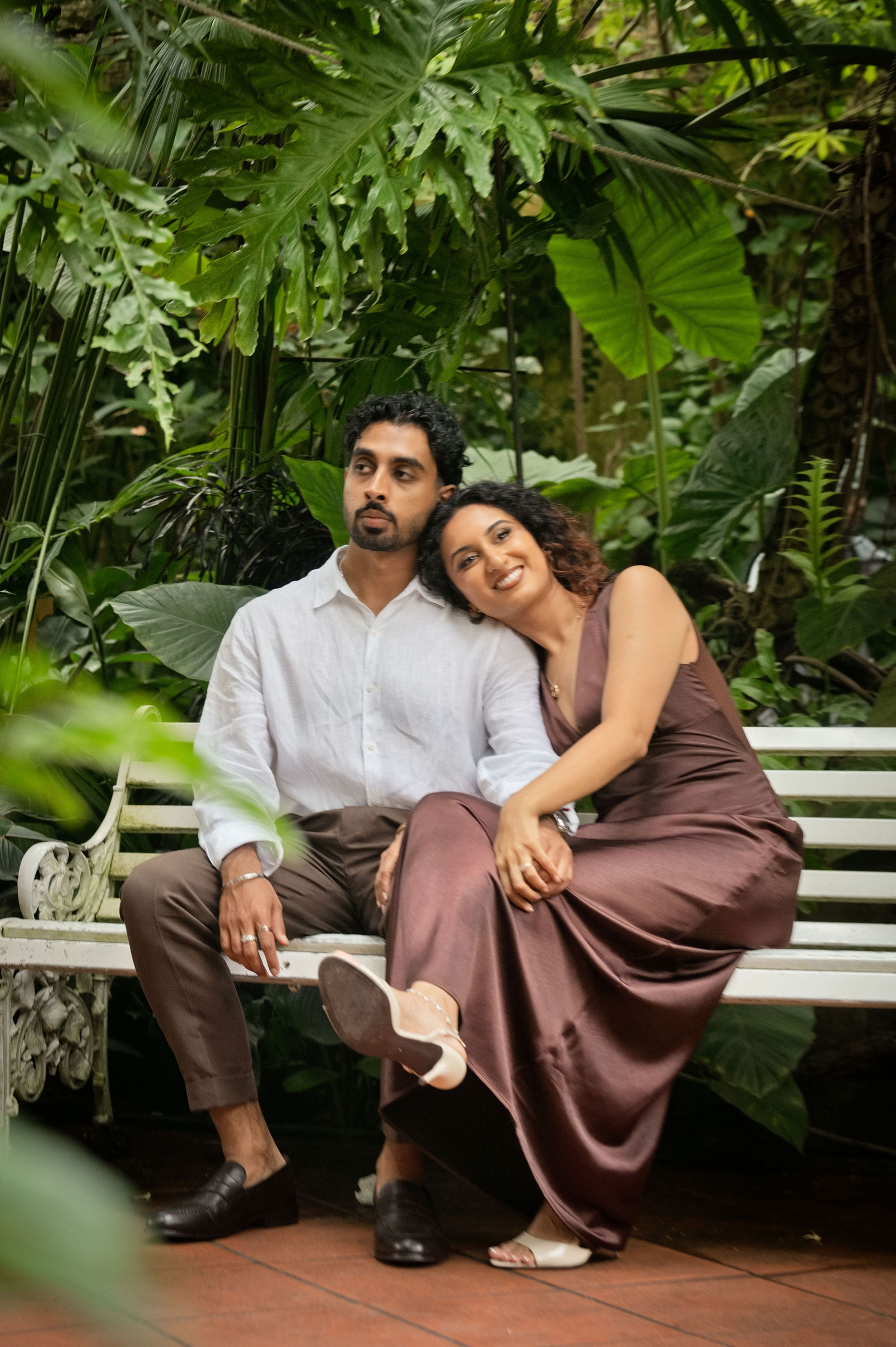 Suraj and Preshanti engagement shoot: Inside the Glasshouse, photograph 3