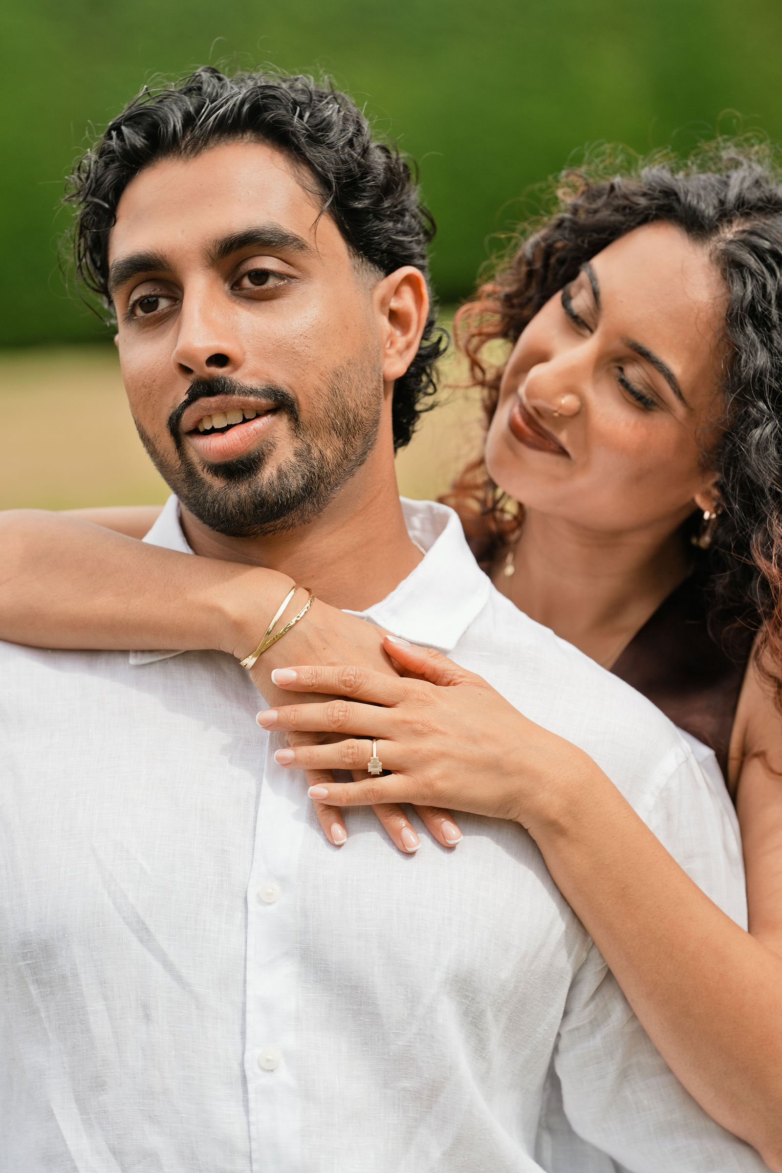 Suraj and Preshanti engagement shoot: The Bandstand & Open Lawns, photograph 6