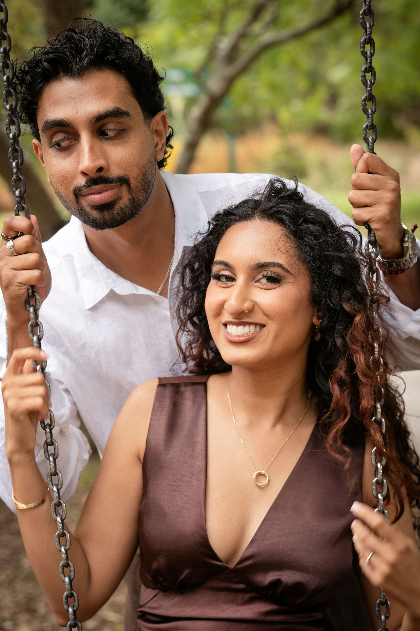 Suraj and Preshanti engagement shoot: A Little Playfulness, photograph 5