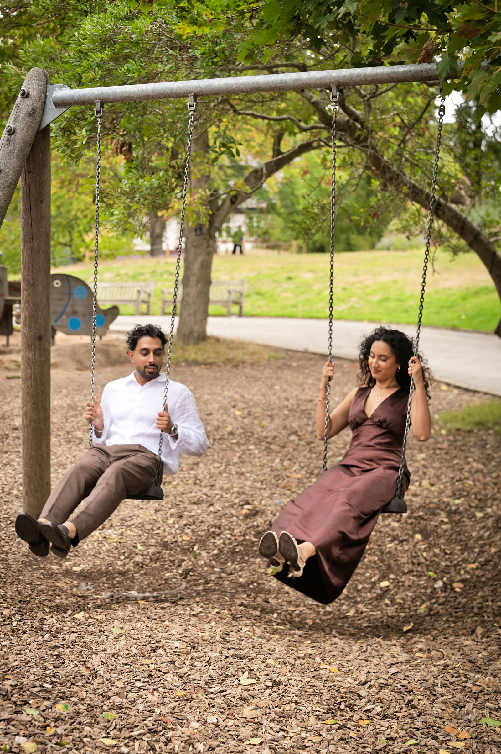 Suraj and Preshanti engagement shoot: A Little Playfulness, photograph 2
