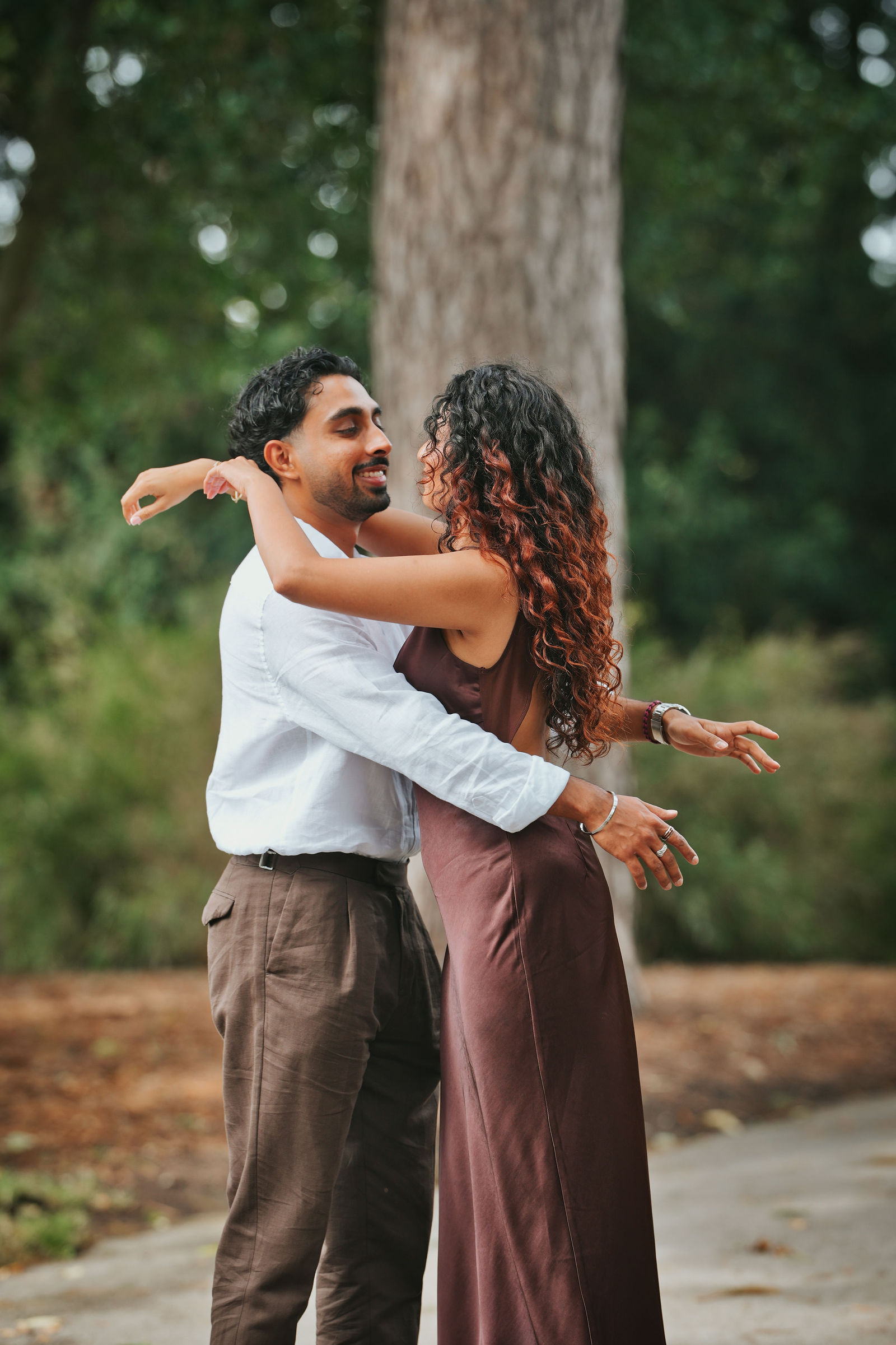 Suraj and Preshanti engagement shoot: Garden Beginnings, photograph 3