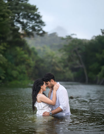 Scenic couple portrait at Yara Bay by Karimah Clinton Media