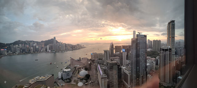 Hong Kong — sunset over Victoria Harbour
