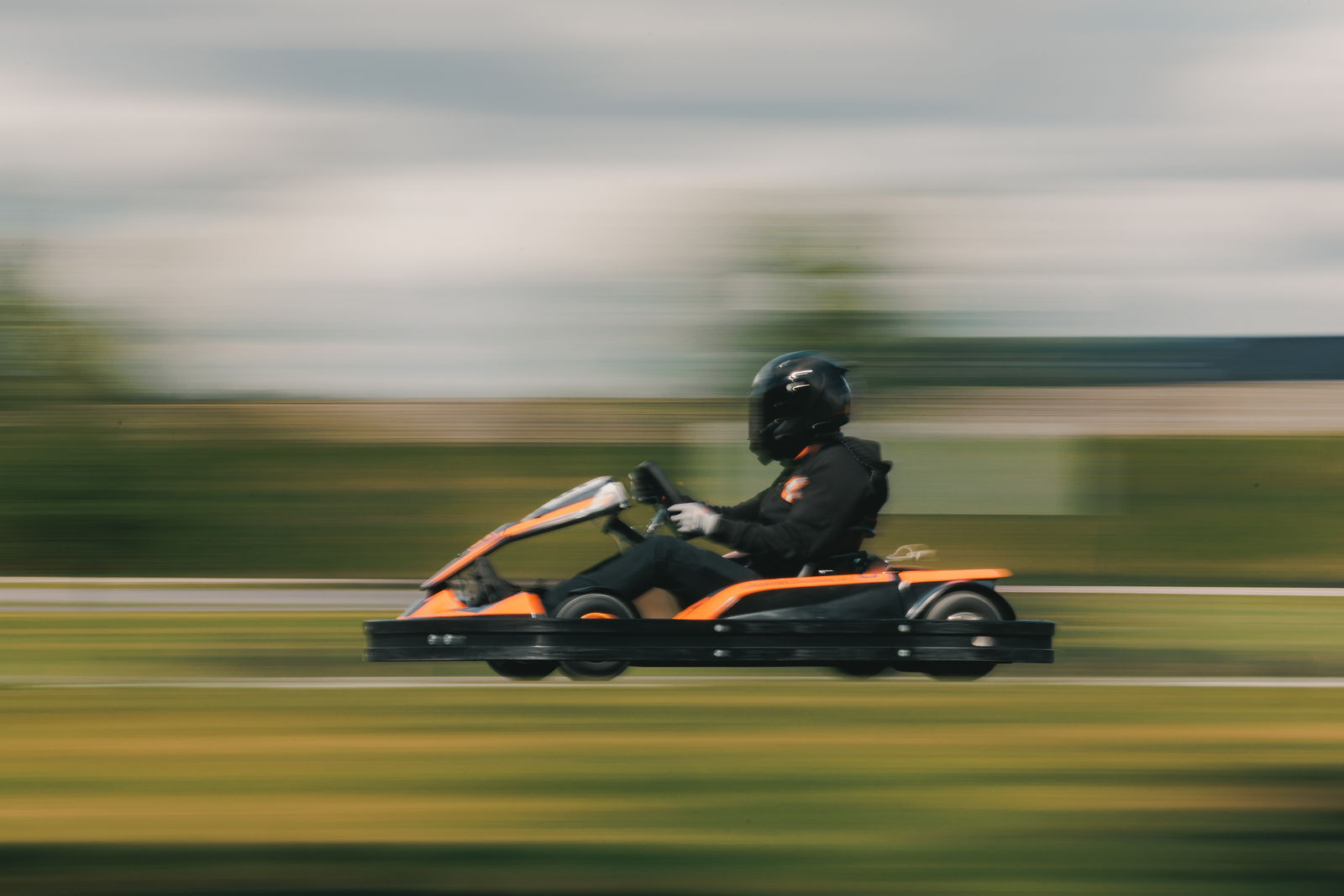 Gokart i full fart