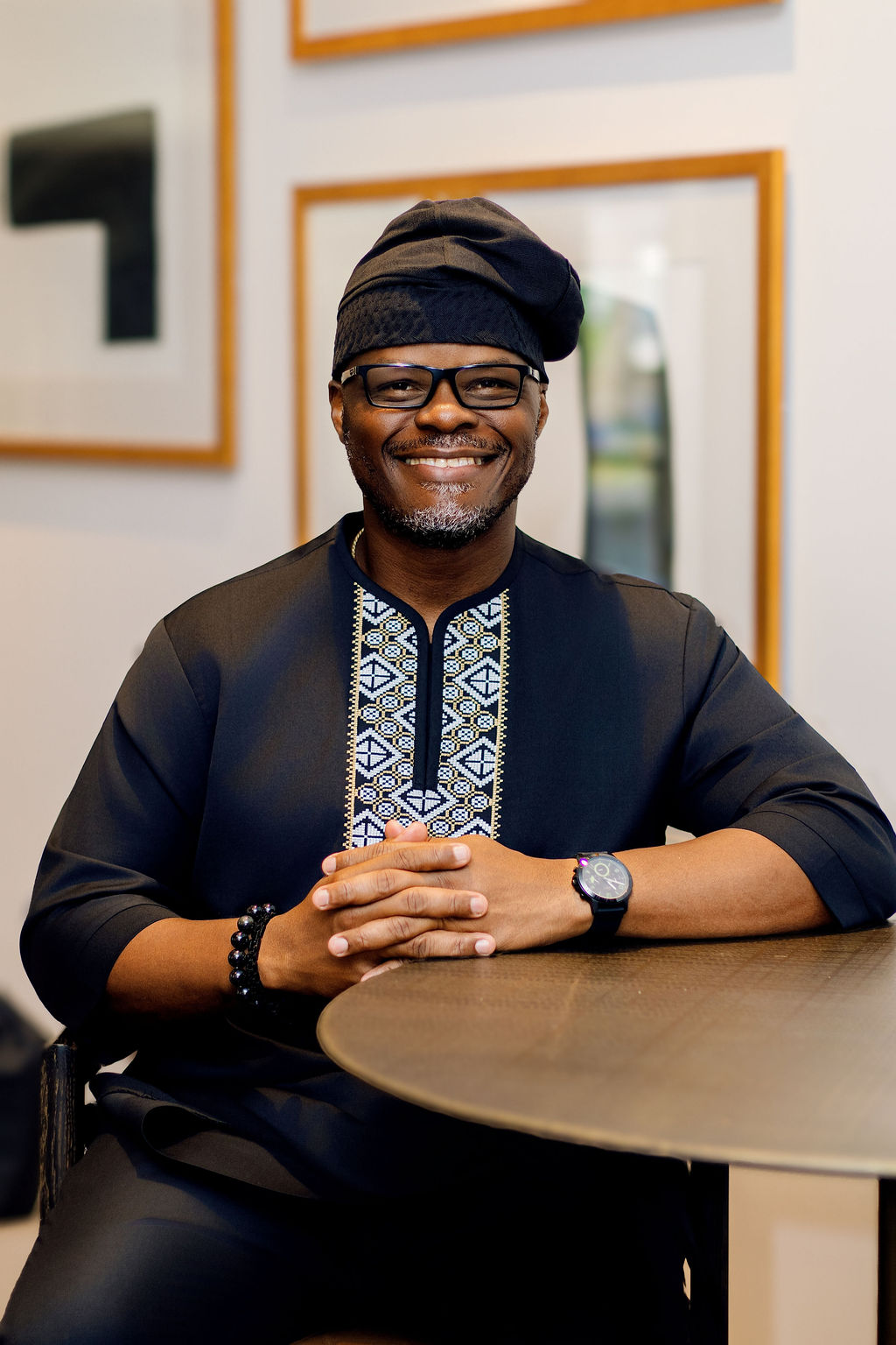 Mobolaji at a working session