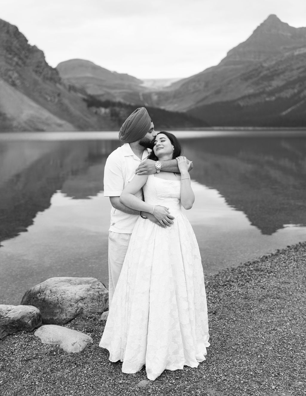 Cinematic wedding portrait by Bahga Films